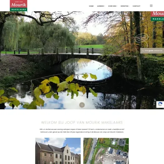 Screenshot of the website of www.joopvanmourik.nl