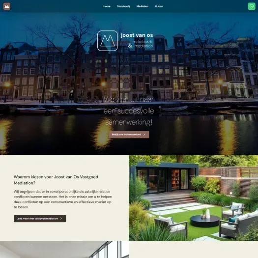 Screenshot of the website of www.joostvanos.nl