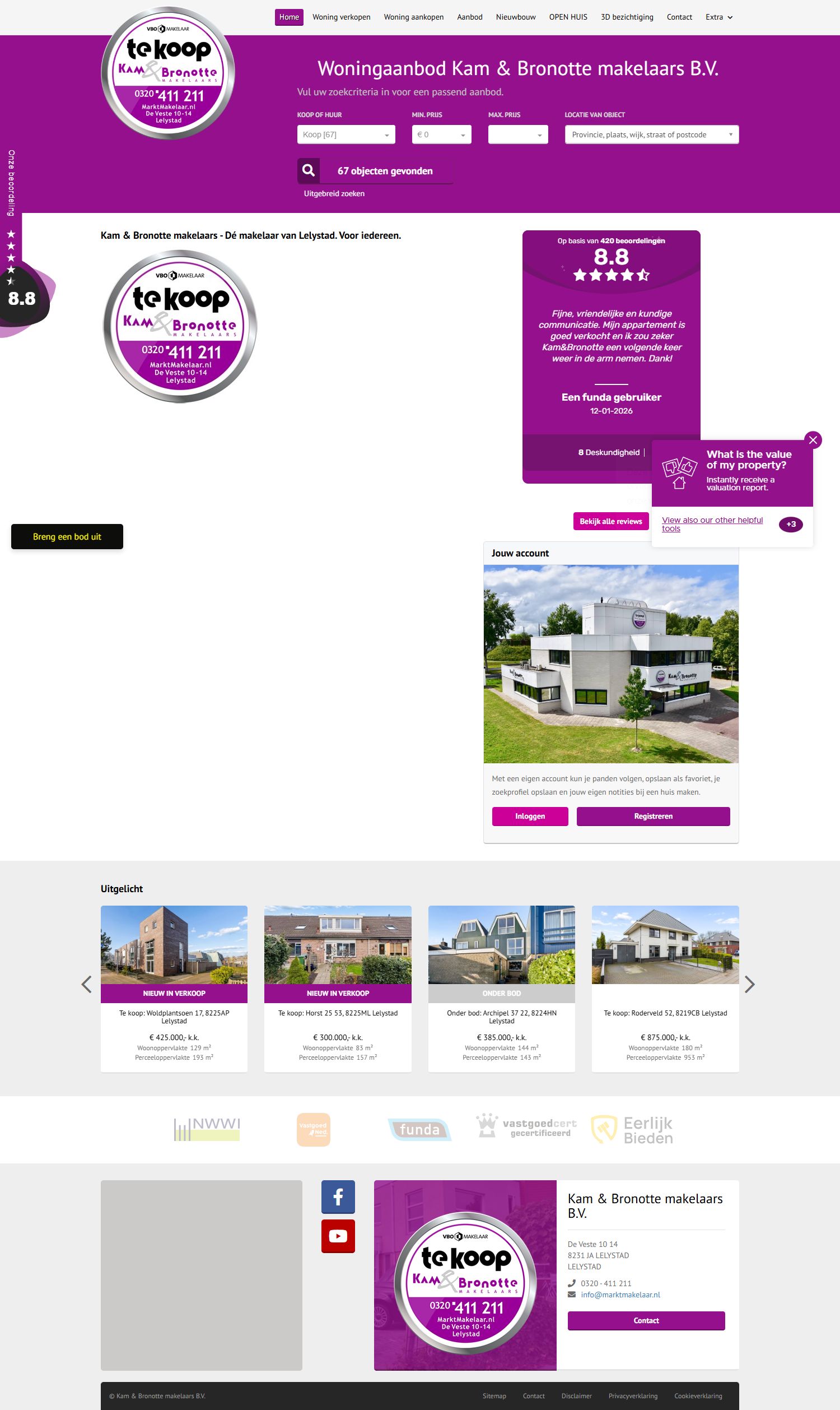 Bürofoto Kam & Bronotte makelaars