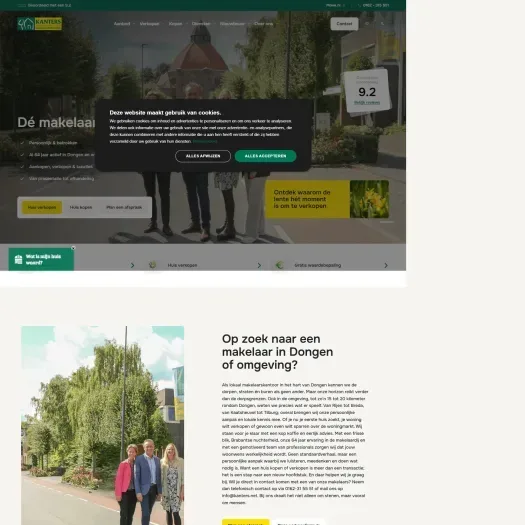 Capture d'écran du site web de www.kanters.net