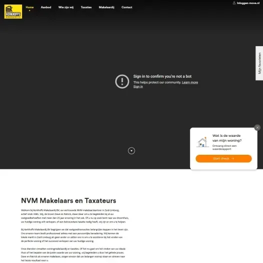 Screenshot der Website von www.kerkhoffs.nl