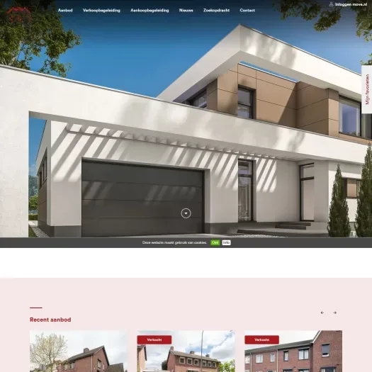 Screenshot van de website van www.kierkels-hensen.nl