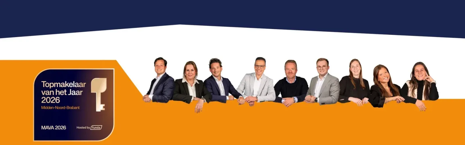 Team foto van KIN Makelaars Gilze & Rijen