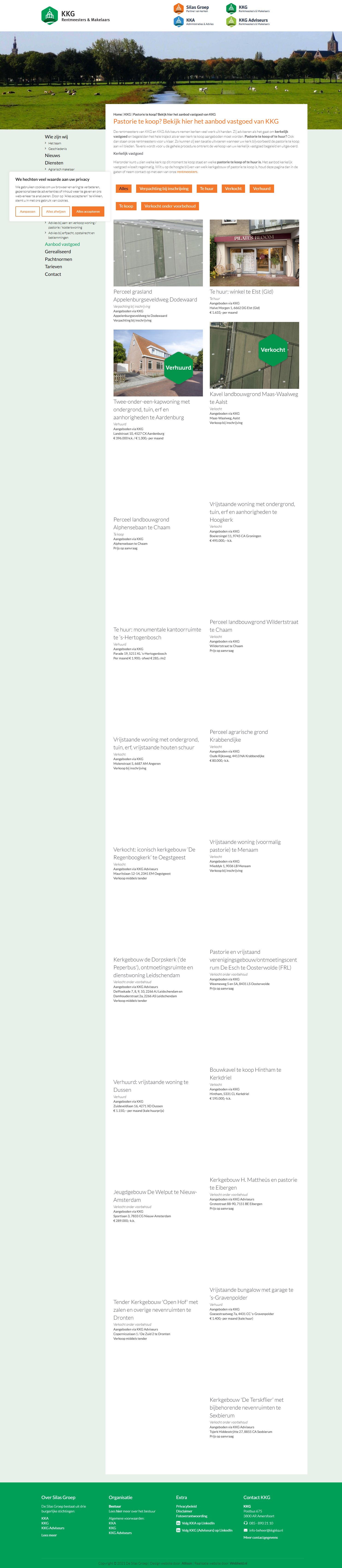 Screenshot of the website of silasgroep.nl