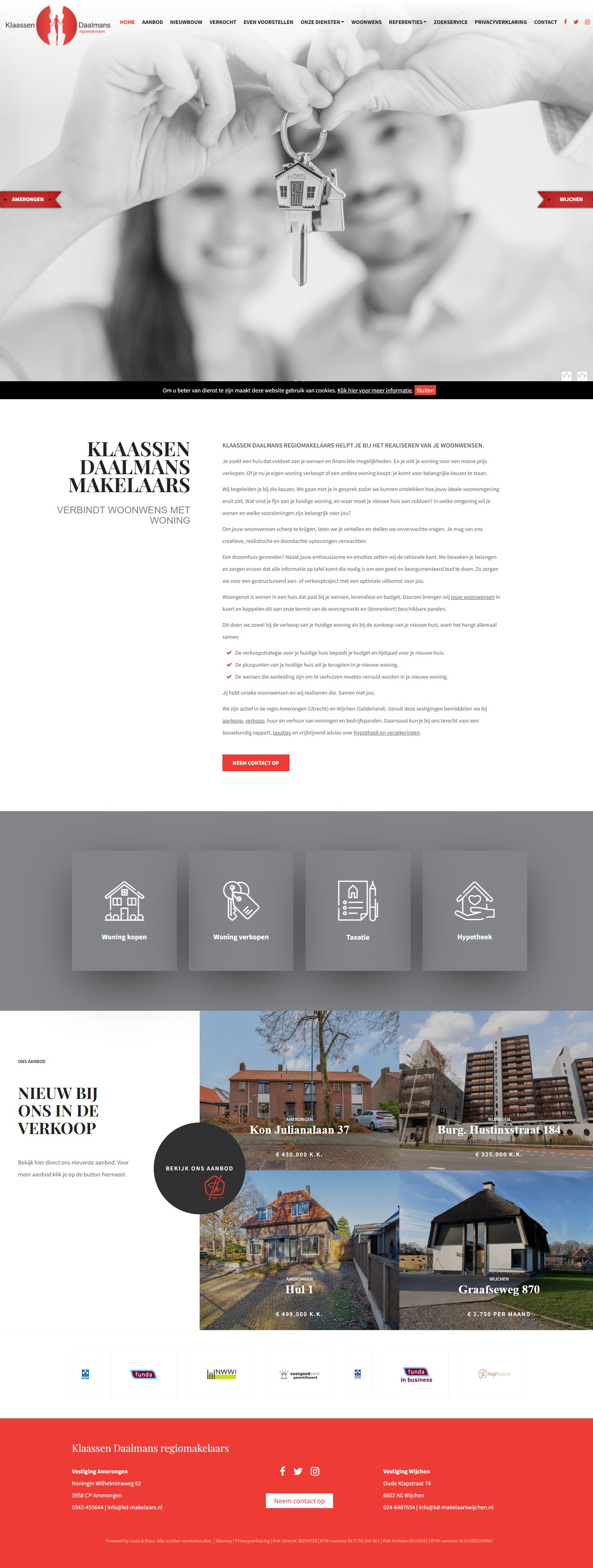 Bürofoto von Klaassen Daalmans regiomakelaars Wijchen