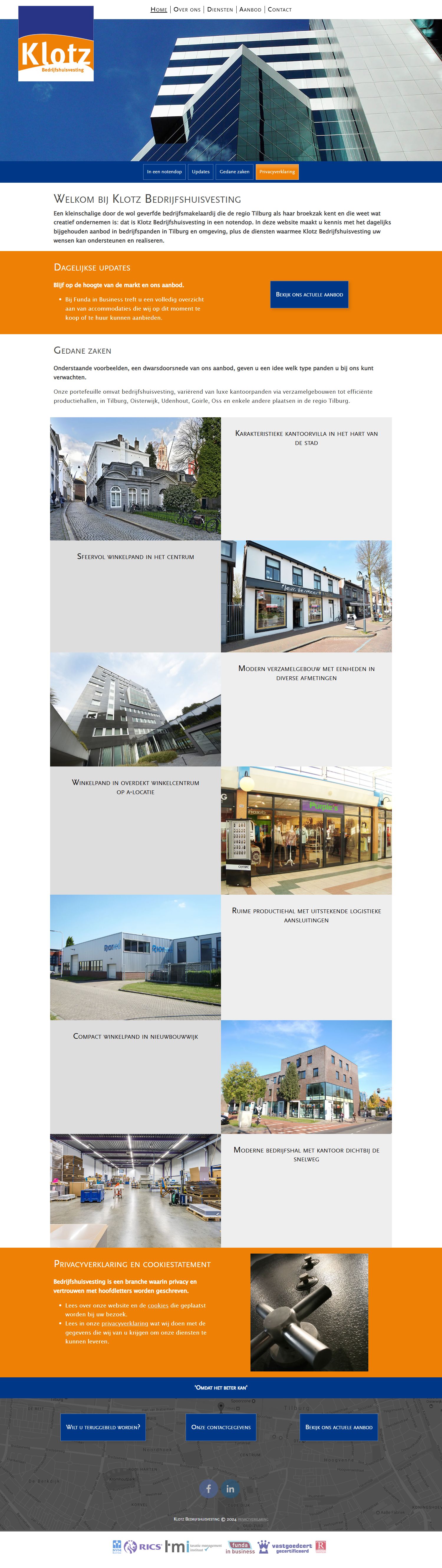 Screenshot of the website of www.klotz.nu