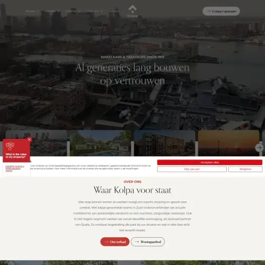 Screenshot van de website van www.kolparoeststaalduinen.nl
