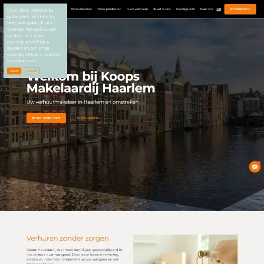 Capture d'écran du site web de www.verhuurmetkoops.nl