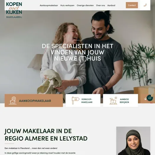 Screenshot van de website van www.kopenmetkijken.nl