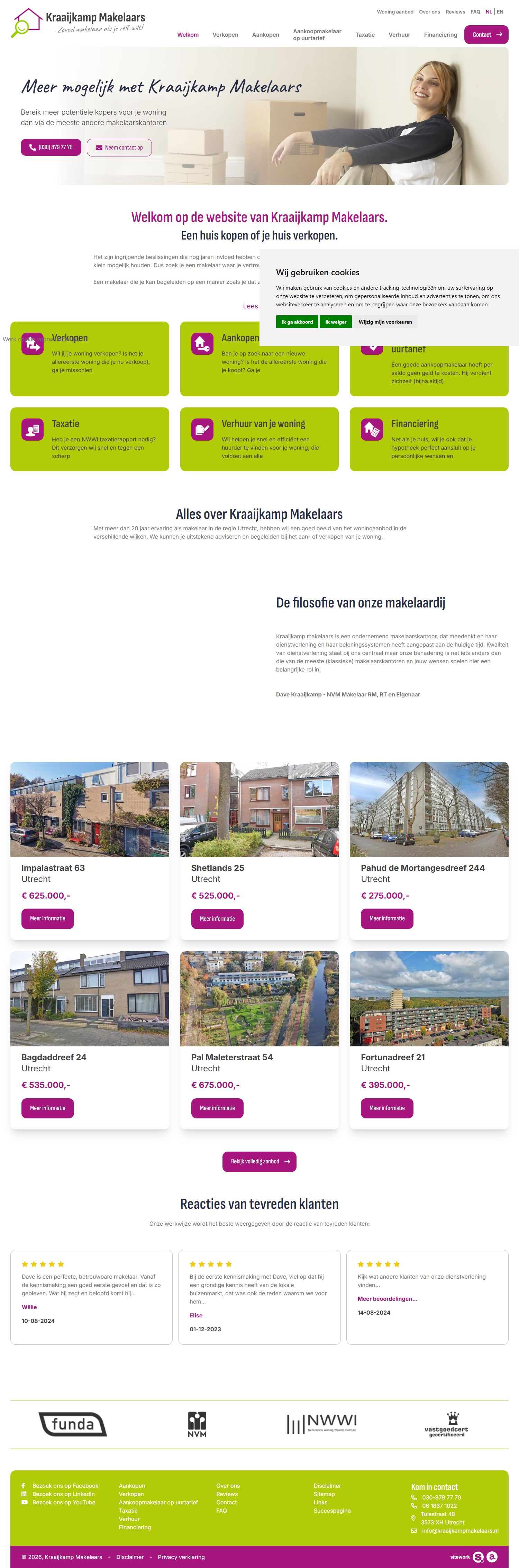 Bürofoto Kraaijkamp Makelaars