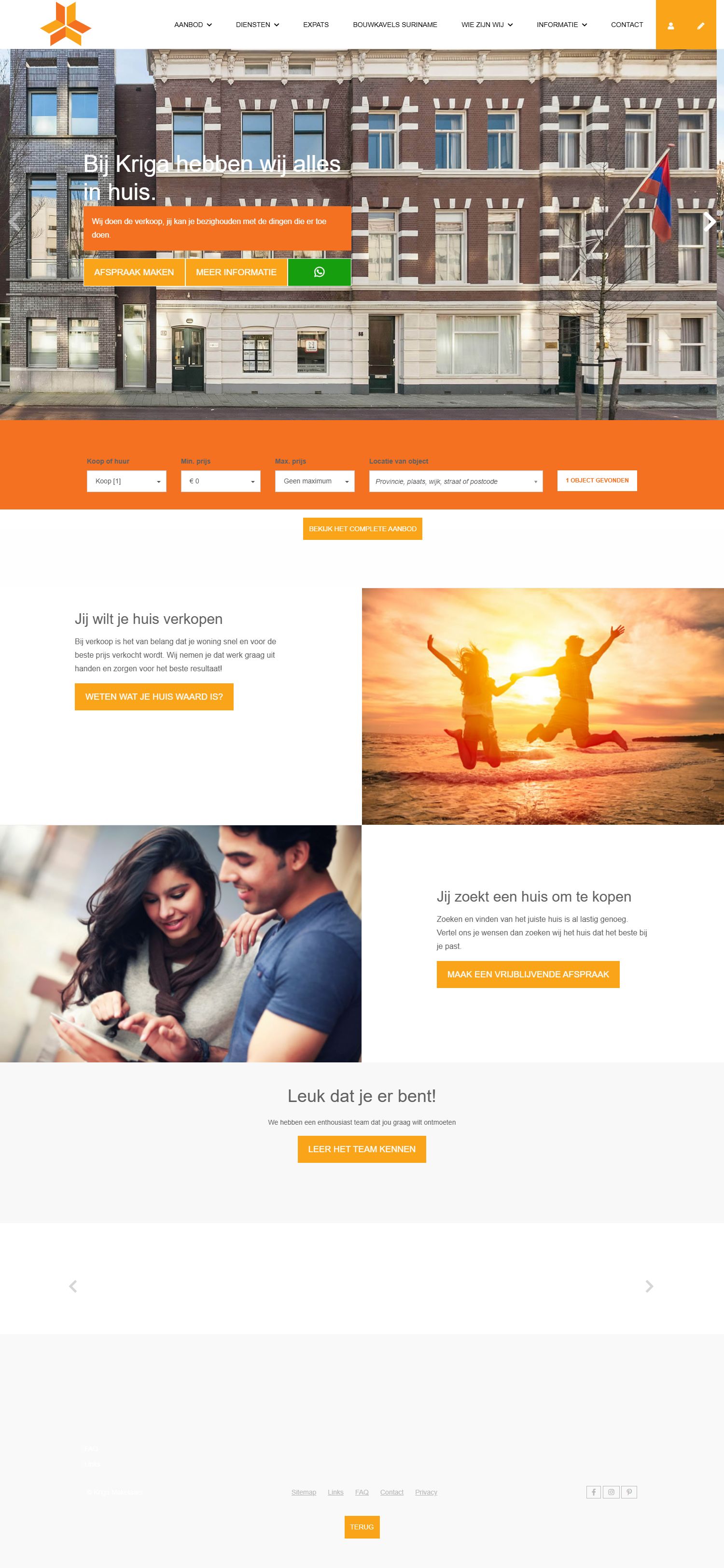 Team foto van Kriga Makelaars