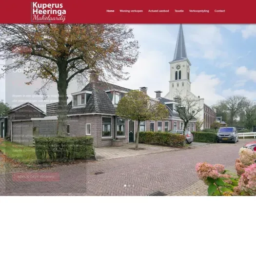 Screenshot der Website von www.makelaardij-kuperusheeringa.nl
