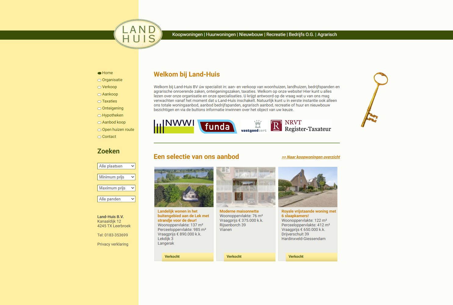 Kantoorfoto LAND-HUIS B.V. makelaardij o.z.