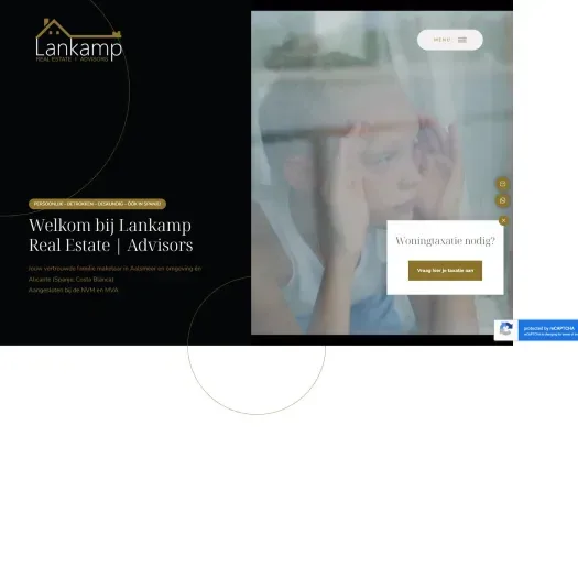 Screenshot van de website van www.lankamp-realestate.nl