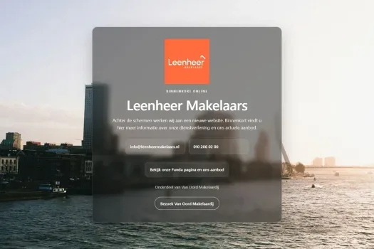 Capture d'écran du site web de www.leenheermakelaars.nl