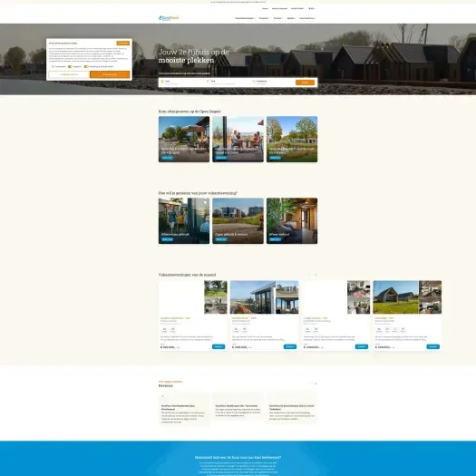 Capture d'écran du site web de www.europarcsverkoop.nl