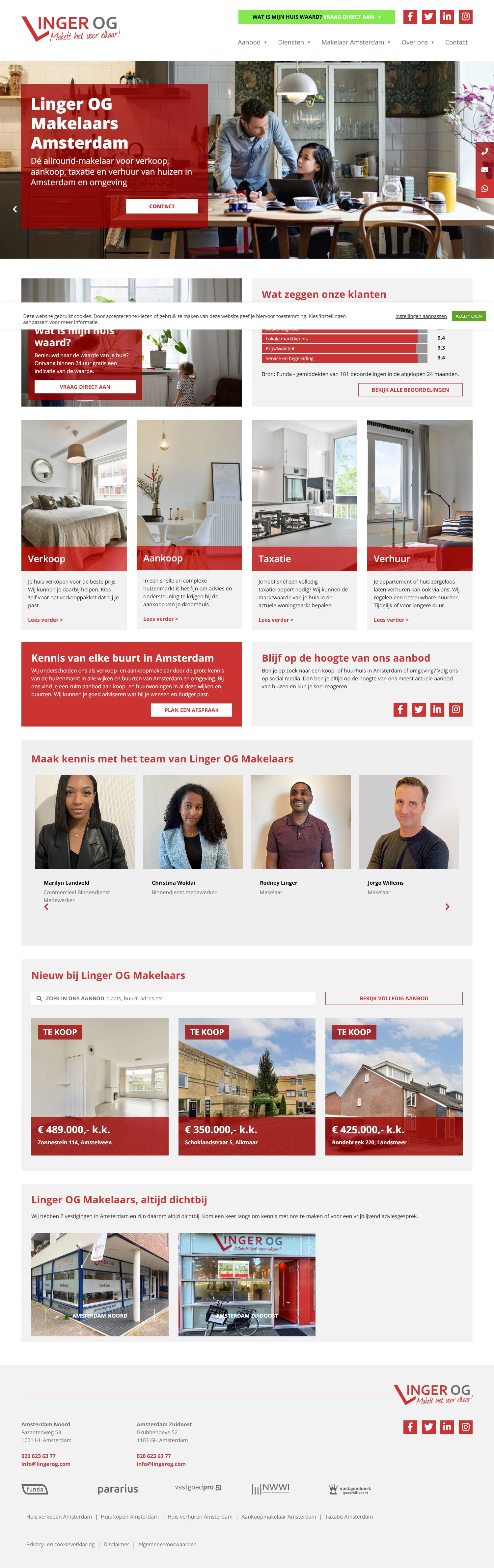 Screenshot der Website von www.lingerog.com