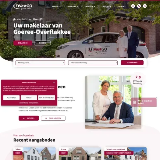 Screenshot of the website of www.livastgo.nl