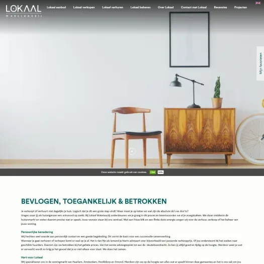 Capture d'écran du site web de www.lokaalmakelaardij.nl