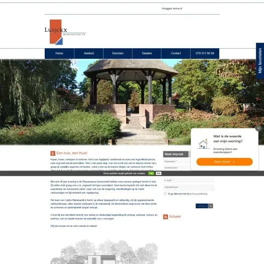 Capture d'écran du site web de www.luijckx-mak.nl