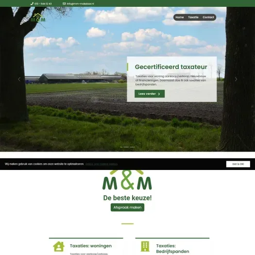 Screenshot der Website von www.mm-makelaar.nl