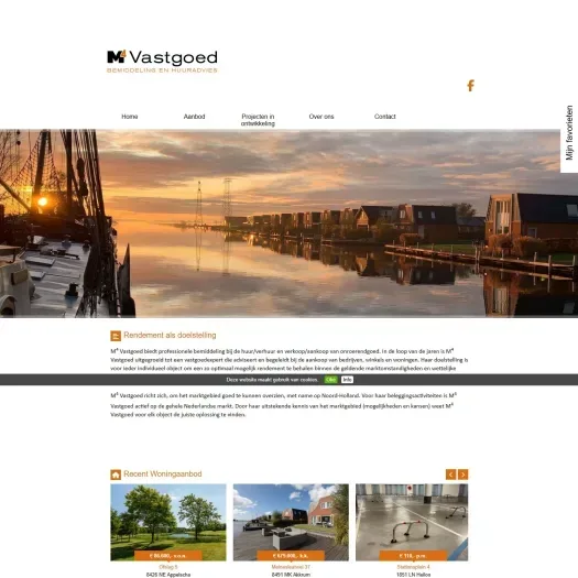 Capture d'écran du site web de www.m4vastgoed.nl