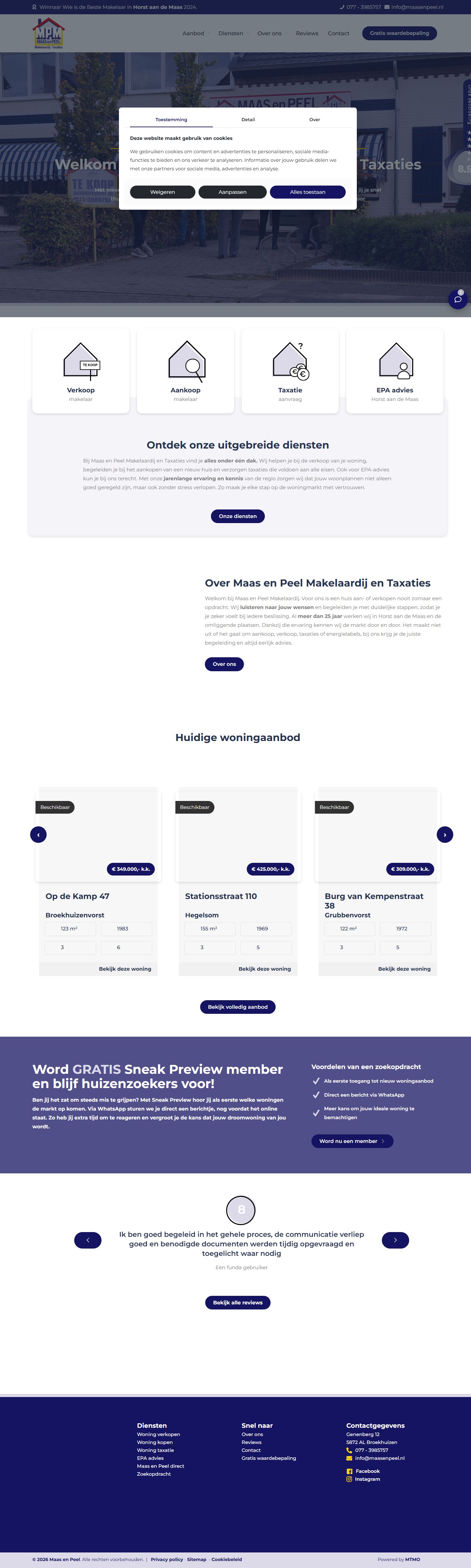 Foto del despacho de Maas en Peel Makelaardij en Taxaties