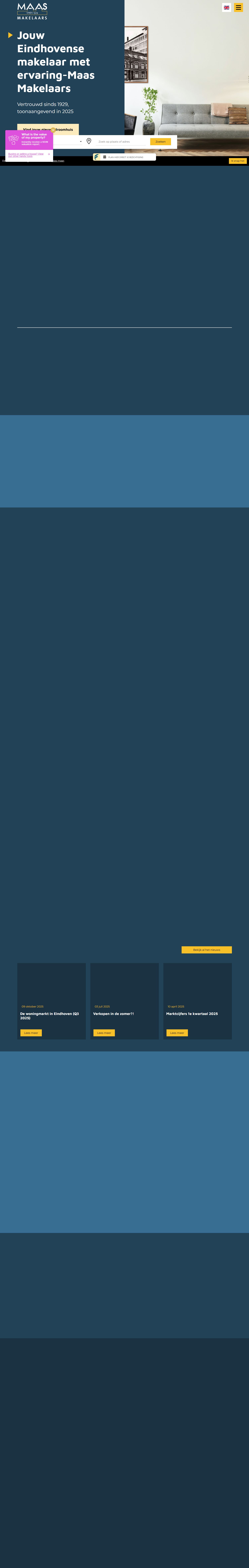 Screenshot der Website von www.maasmakelaars.nl