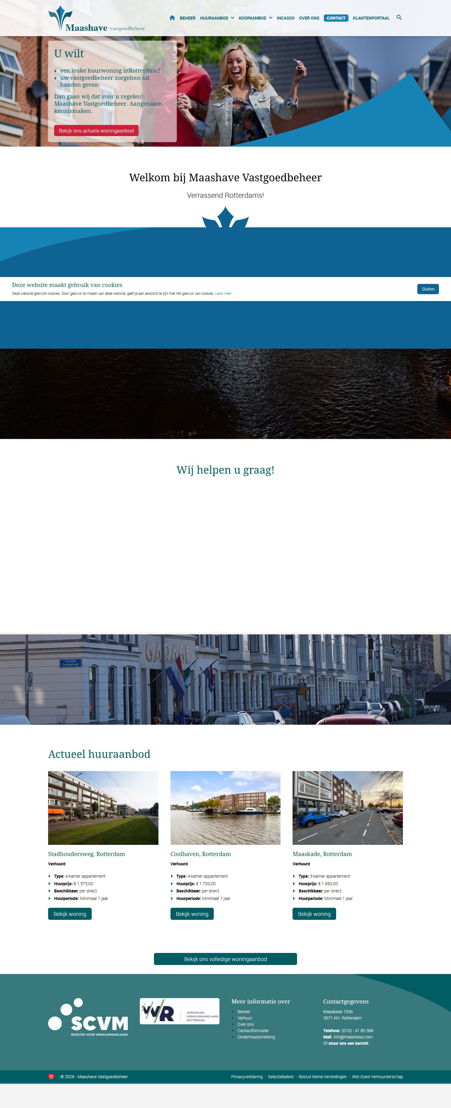 Screenshot der Website von www.maashave.com