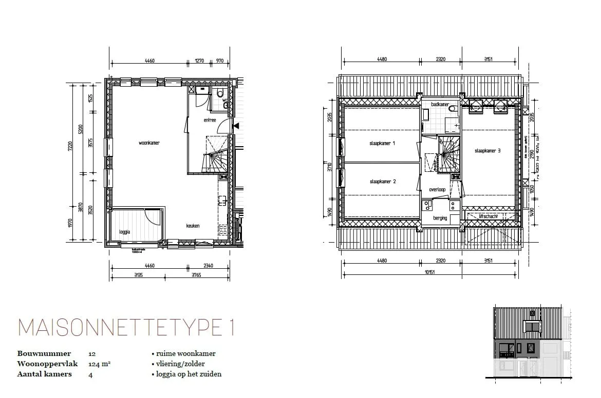 Maisonnette (Bouwnr. 12) Oudkarspel (Gem. Dijk en Waard) thumbnail 12
