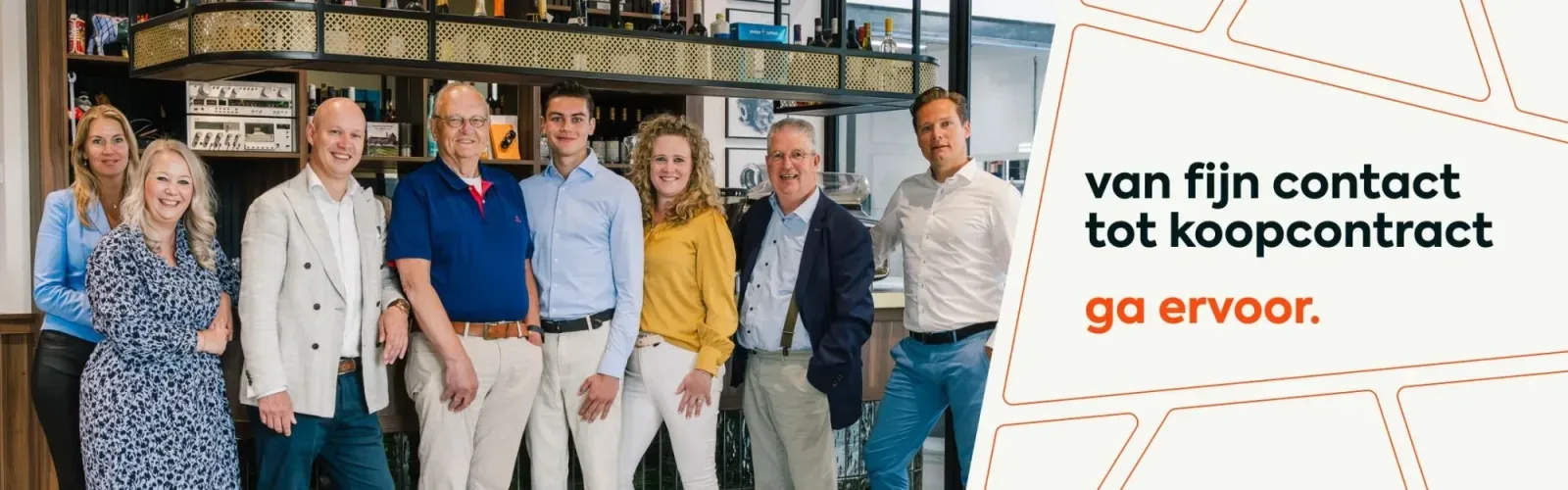 Team foto van Majoor Makelaars Baarn e.o.