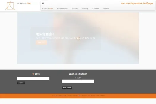 Capture d'écran du site web de www.makelaardien.nl