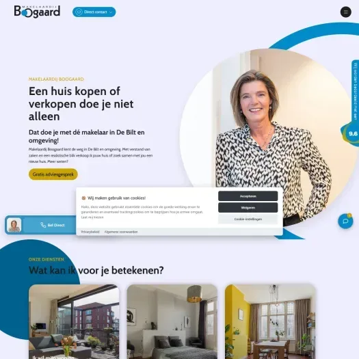 Screenshot van de website van www.makelaardijboogaard.nl