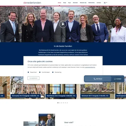 Screenshot of the website of www.mdn.nl