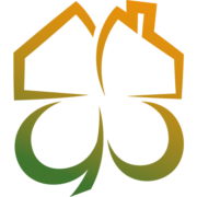 Logo Makelaardij Klavertje Vier. Woongeluk begint hier!