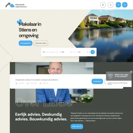 Screenshot of the website of www.libbeduinstra.nl