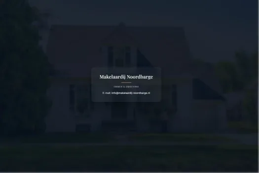 Screenshot of the website of www.makelaardij-noordbarge.nl