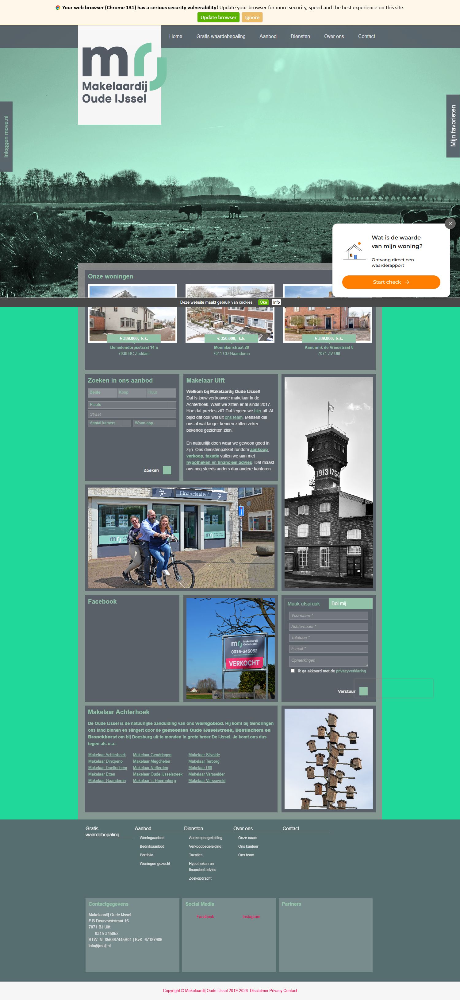 Capture d'écran du site web de www.makelaardijoudeijssel.nl