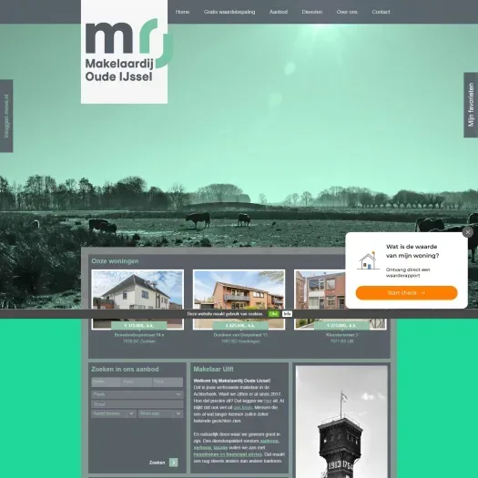 Screenshot der Website von www.makelaardijoudeijssel.nl