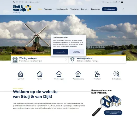Capture d'écran du site web de www.stuijenvandijk.nl