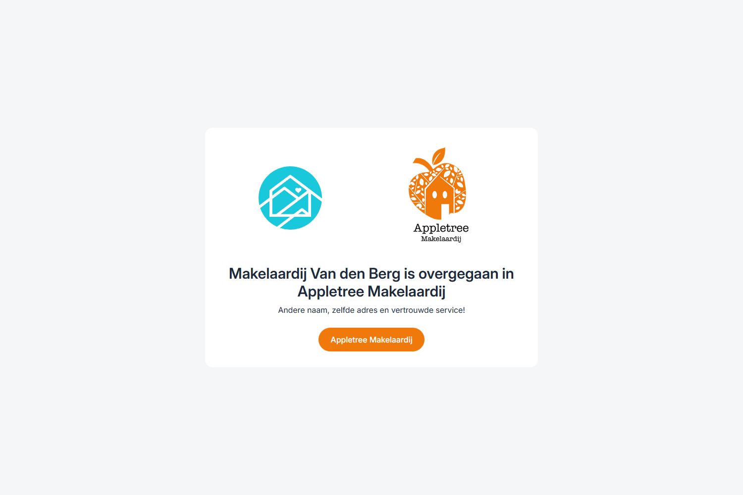 Screenshot der Website von www.makelaardijvdberg.nl