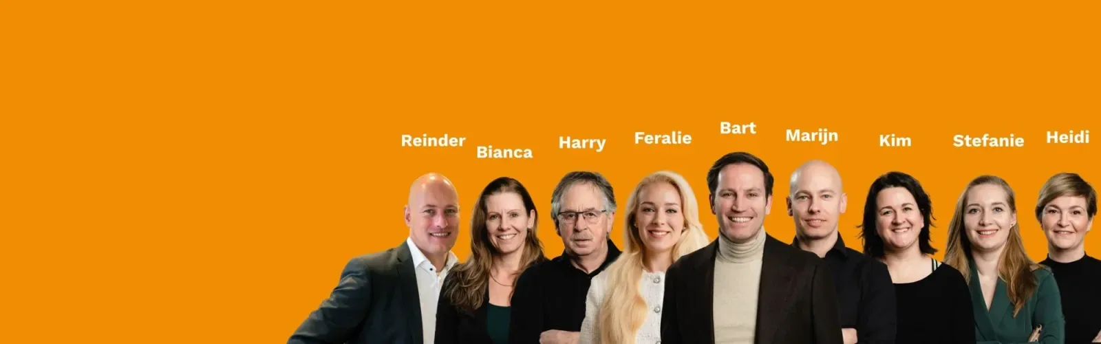 Team foto van Makelaardij Van der Linden Dronten