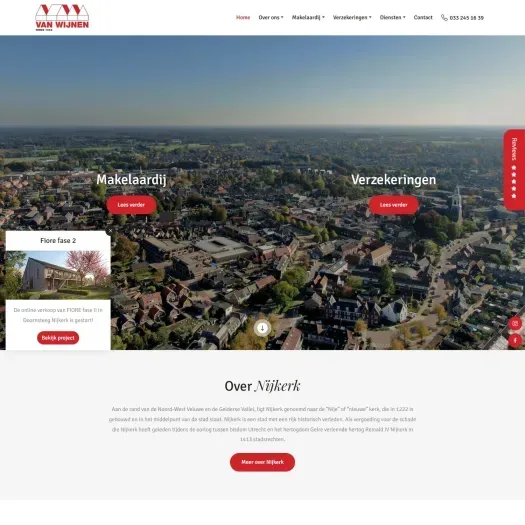 Capture d'écran du site web de www.vanwijnennijkerk.nl