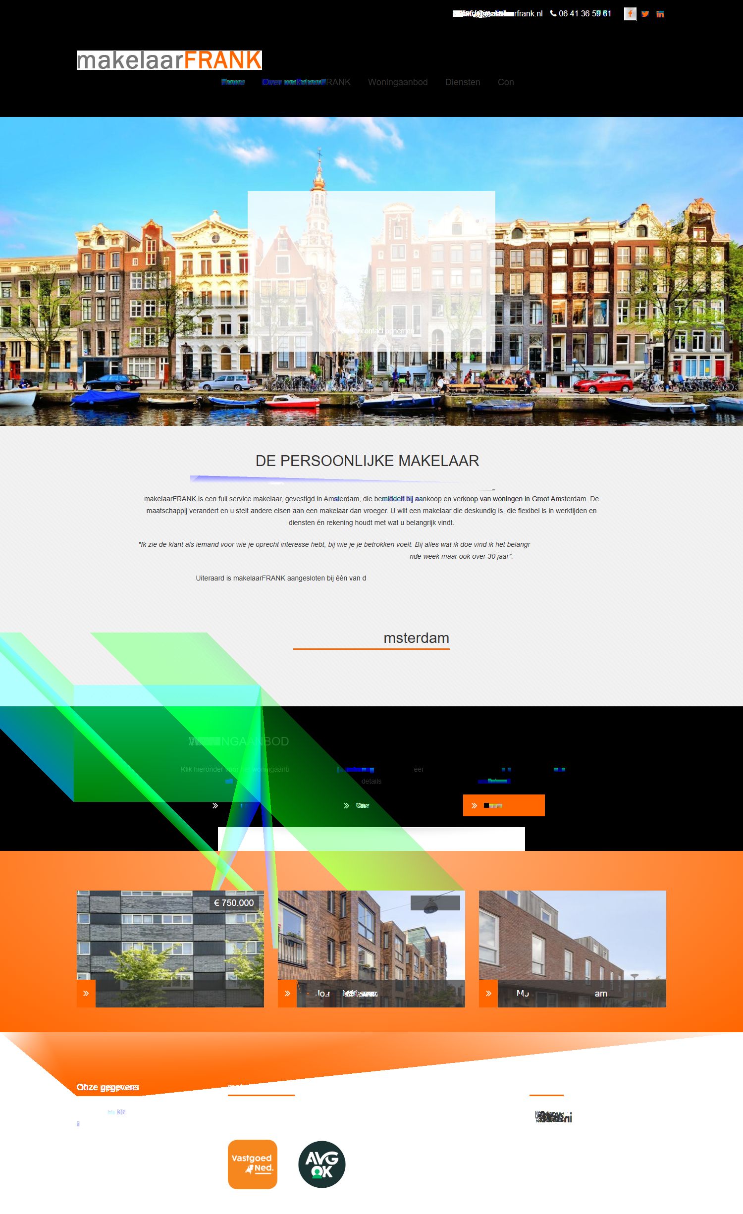 Team foto van makelaarFRANK