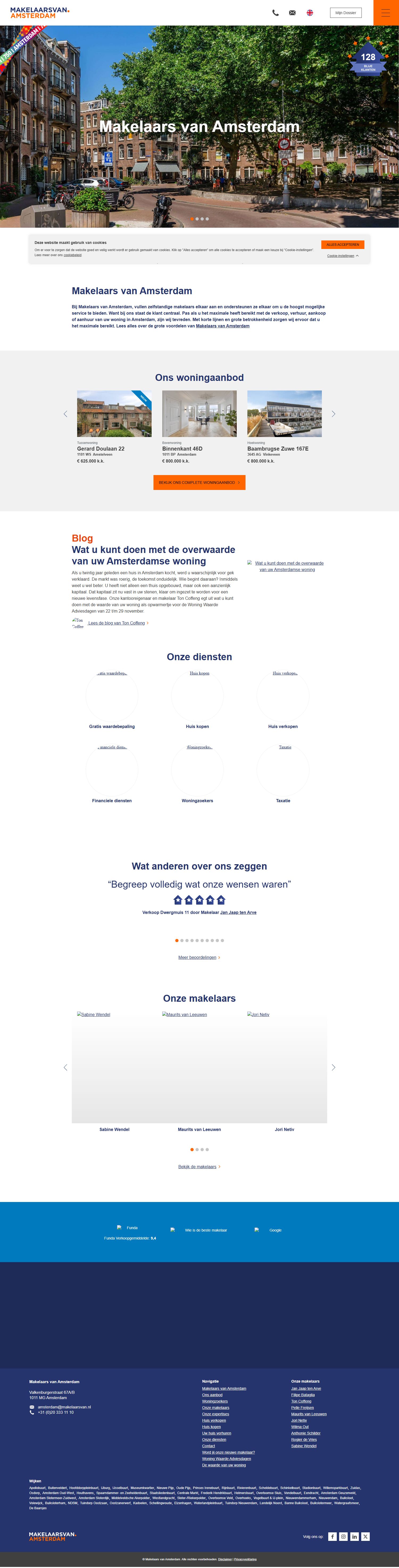 Capture d'écran du site web de www.makelaarsvan.nl