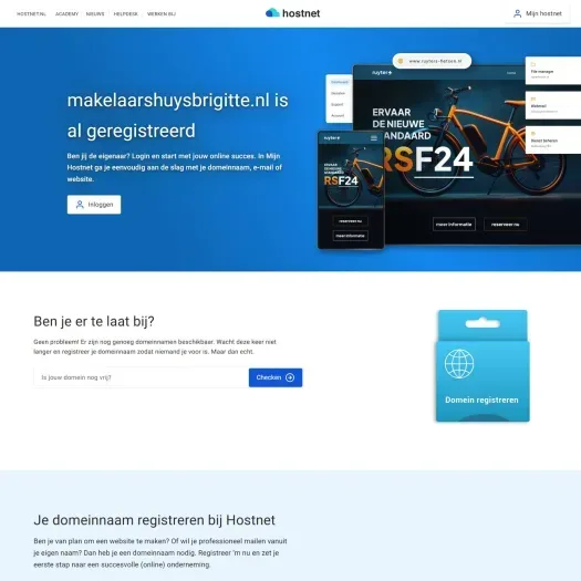 Screenshot der Website von www.makelaarshuysbrigitte.nl