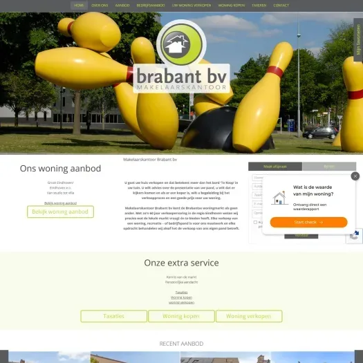 Capture d'écran du site web de www.brabantbv.nl