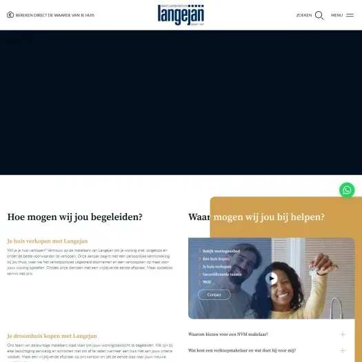 Screenshot of the website of www.langejan.com