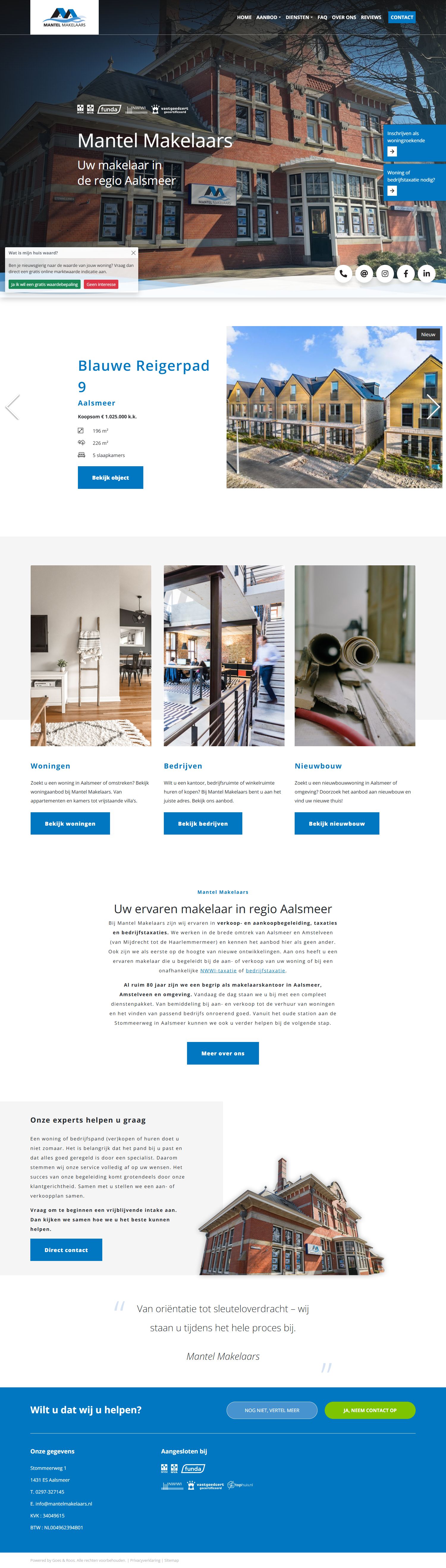 Bürofoto Makelaarskantoor Mantel BV