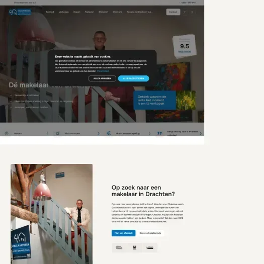 Screenshot van de website van www.makelaarswerk.eu